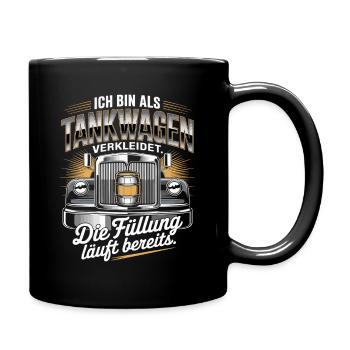 Carnival Disguised as a Tanker Truck Bachelor Party Costume Beer - Full Colour Mug - black - Right