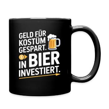 Carnival Money Saved for Costume Beer Booze Party - Full Colour Mug - black - Right