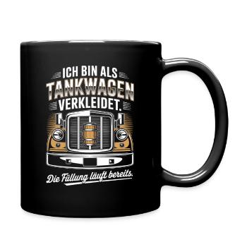 Carnival Disguised as a Tanker Truck Bachelor Party Costume Beer - Full Colour Mug - black - Right