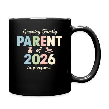 Growing Family – Parent of 2026 - Full Colour Mug - black - Right