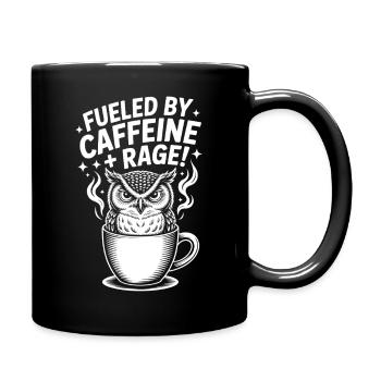Coffee Sayings Caffeine Funny Coffee Gift - Full Colour Mug - black - Right