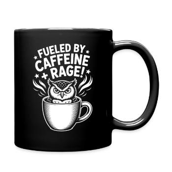 Coffee Sayings Caffeine Funny Coffee Gift - Full Colour Mug - black - Right