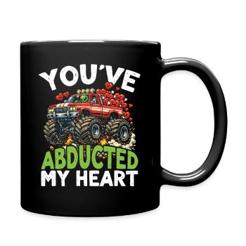 Abducted Heart Monster Truck - Full Colour Mug - black - Right