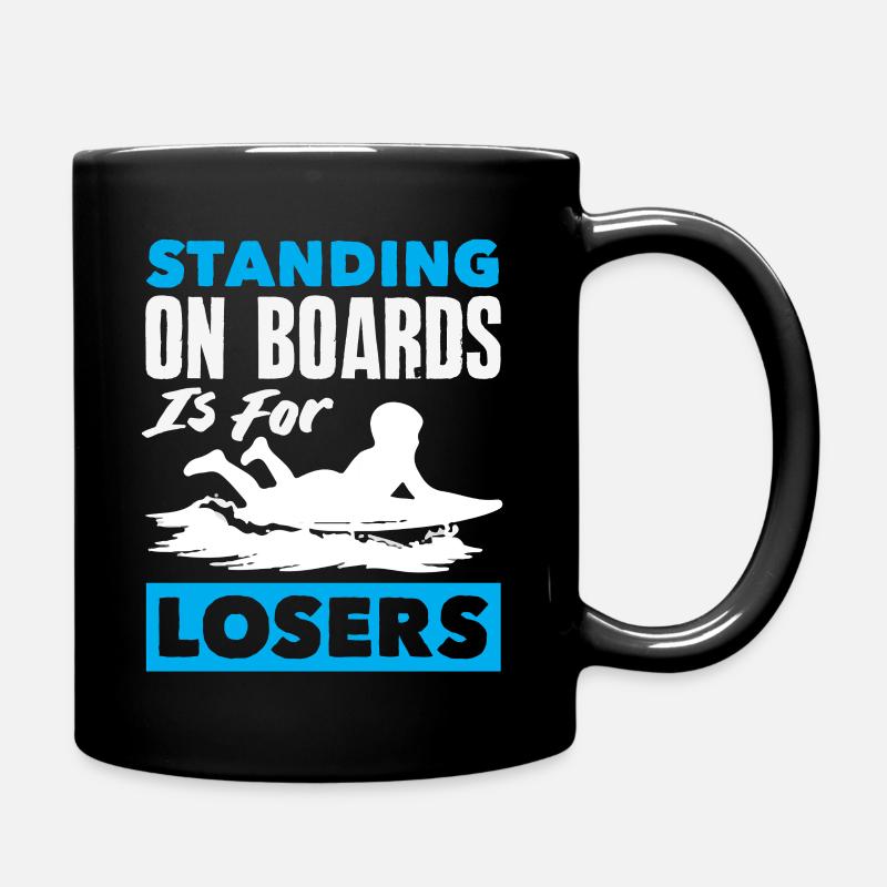 Surfen Surfboarder Bodyboarder - Tasse einfarbig - Schwarz