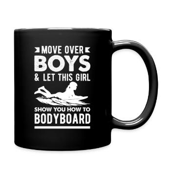 Surfeur Surfeur Bodyboarder - Mug uni - noir - Droite