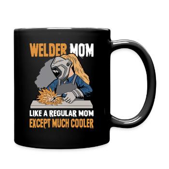Schweißer Spruch Geschenke Für Metallbauer  - Tasse einfarbig - Schwarz - Rechts