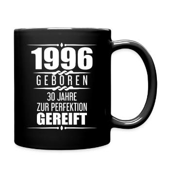 1996 30 Years Saying 30th Birthday Gift - Full Colour Mug - black - Right