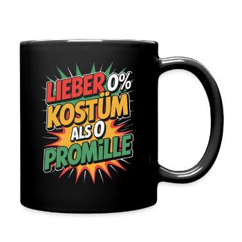 Mieux vaut 0 % de costume que 0 par mille booze carnaval - Mug uni - noir - Droite