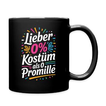 Mieux vaut 0 % de costume que 0 par mille booze carnaval - Mug uni - noir - Droite