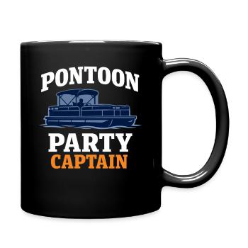 Pontoon Party Pontoon Crew Pontoon Boot - Tasse einfarbig - Schwarz - Rechts