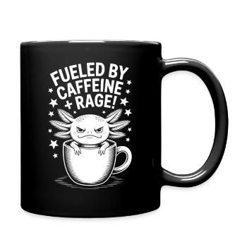 Coffee Sayings Caffeine Funny Coffee Gift - Full Colour Mug - black - Right