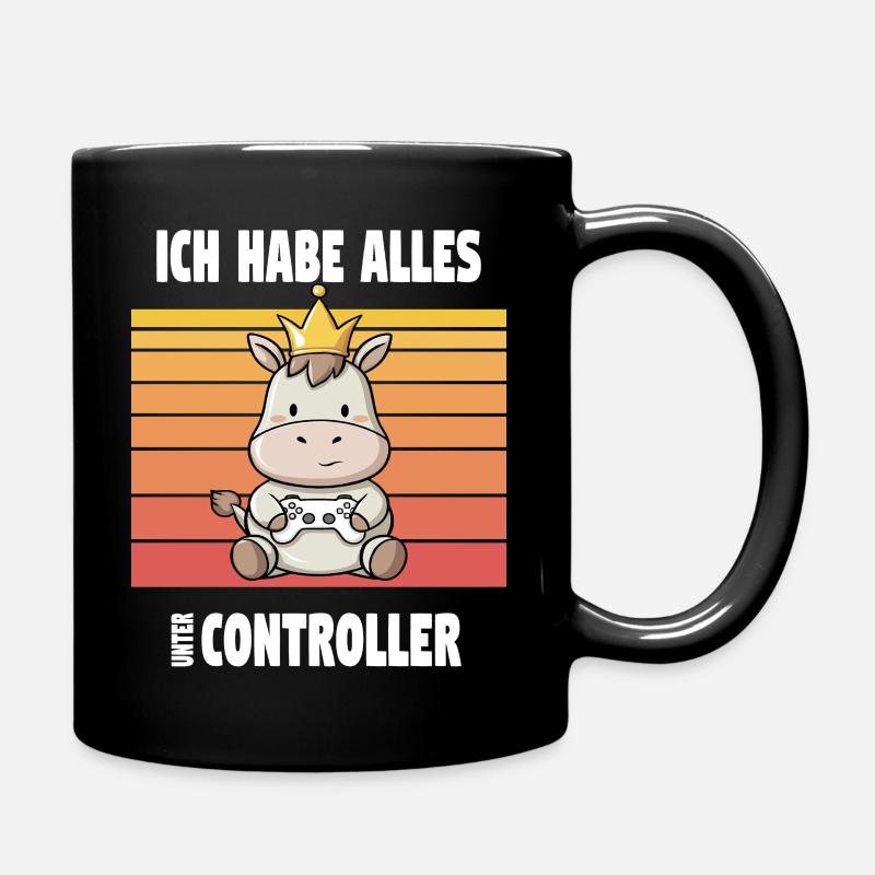 gaming animal design - Tasse einfarbig - Schwarz