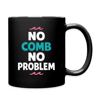 Les poils de mer s’en fichent - Mug uni - noir - Droite