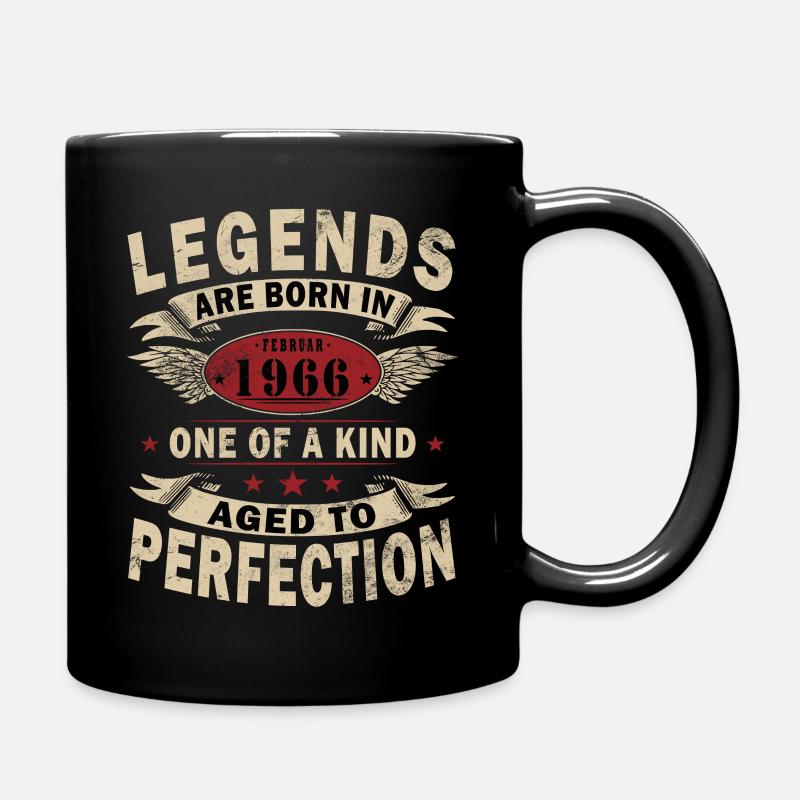Februar 1966 - Februar 1966 Geschenk - Tasse einfarbig - Schwarz