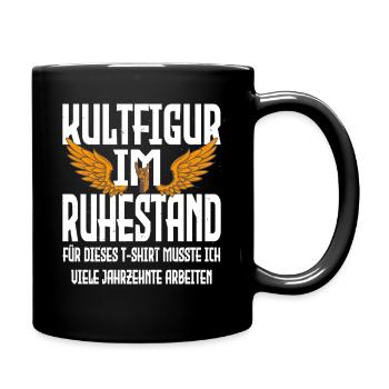 Pension 2026 Early retirement, partial retirement Pension - Full Colour Mug - black - Right