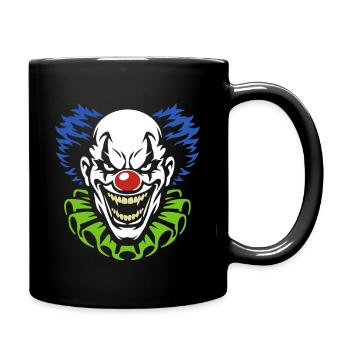 Clown démoniaque avec un costume souriant - Mug uni - noir - Droite