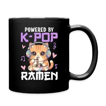 Powered By K-Pop Ramen - Full Colour Mug - black - Right