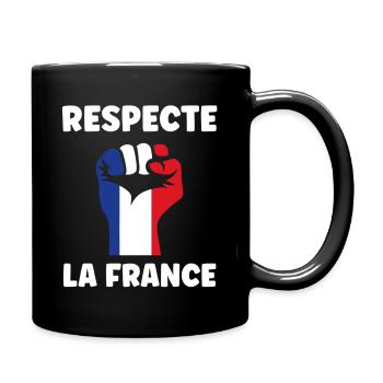 Respect France - Full Colour Mug - black - Right
