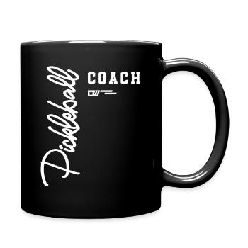 Pickleball Coach Classic Court für Ausbilder - Tasse einfarbig - Schwarz - Rechts