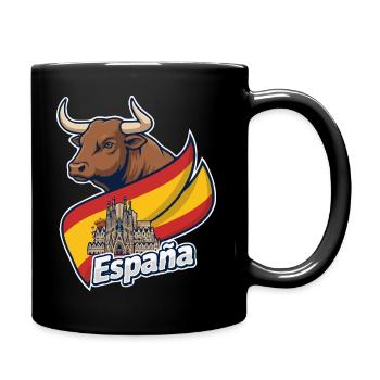 Toro Español con Barcelona - Mug uni - noir - Droite