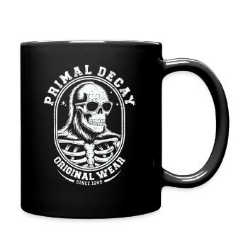 Skeleton Crest T-shirt - Full Colour Mug - black - Right