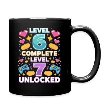 Niveau 6 Niveau 7 complété Débloqué - Mug uni - noir - Droite