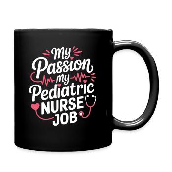 Infirmière pédiatrique Ma passion Ma Infirmière pédiatrique Enfants - Mug uni - noir - Droite
