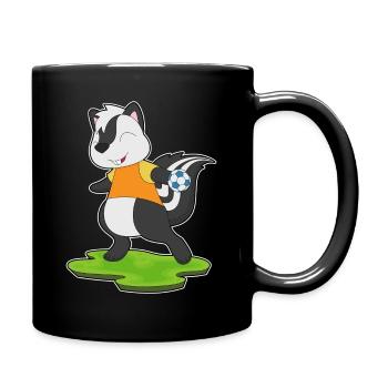 Joueur de handball moufette Sport de handball - Mug uni - noir - Droite