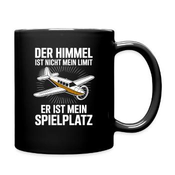  Der Himmel Ist Nicht Mein Limit Er Ist Mein - Tasse einfarbig - Schwarz - Rechts