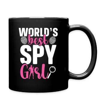 Uniforme de détective privée pour femmes Privé - Mug uni - noir - Droite