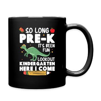  Dinosaur Kindergarten Costume with - Full Colour Mug - black - Right