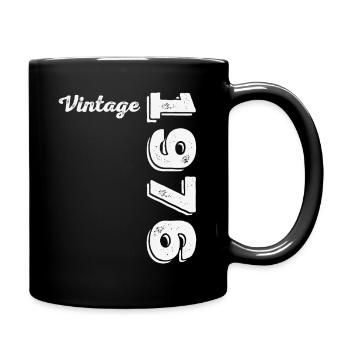 50 Jahre 1976 Vintage-Geburtstagsgeschenk - Tasse einfarbig - Schwarz - Rechts