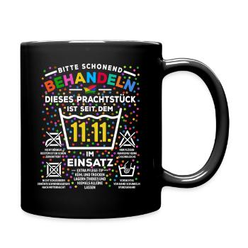 en usage depuis la version 11.11. | Costume de carnaval - Mug uni - noir - Droite