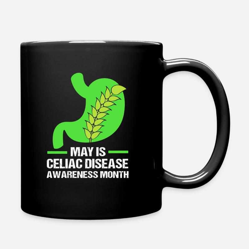 Glutenfrei Zöliakie - Tasse einfarbig - Schwarz