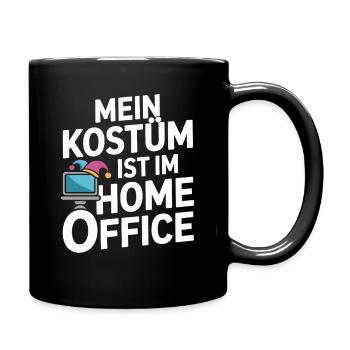 Costume is in the home office carnival carnival office - Full Colour Mug - black - Right