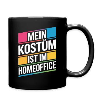 Costume is in the home office carnival carnival office - Full Colour Mug - black - Right
