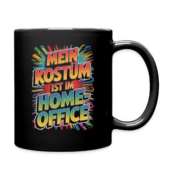 Costume is in the home office carnival carnival office - Full Colour Mug - black - Right