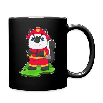 Skunk Firefighter Fire Hose - Full Colour Mug - black - Right