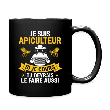 Je Suis Apiculteur Abeilles À Miel - Mug uni - noir - Droite