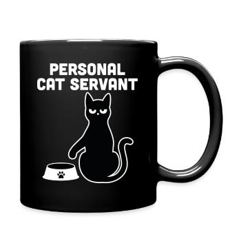 Personal Cat Servant - Full Colour Mug - black - Right