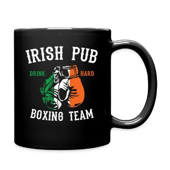 Irish Pub Boxing Team  - Full Colour Mug - black - Right
