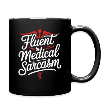ICU Nurse Fluent In Medical Sarcasm Rapid Response - Tasse einfarbig - Schwarz - Rechts