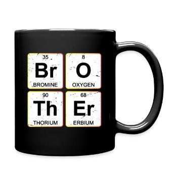 Br O Th Er Brother Periodic Table Chemistry - Full Colour Mug - black - Right
