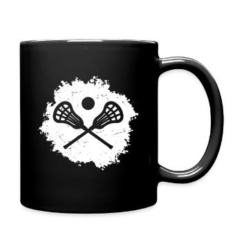 Lacrosse Retro Vintage - Full Colour Mug - black - Right
