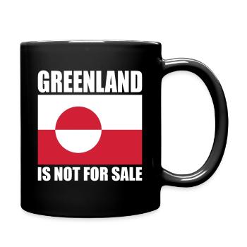Greenland Is Not For Sale - Tasse einfarbig - Schwarz - Rechts