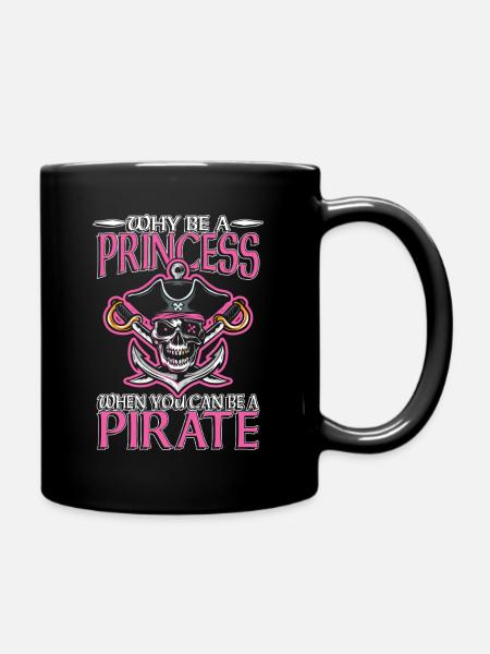 Pirate Princess Skull Edition - Full Colour Mug - black