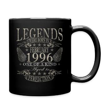 Birthday February 1996 Gift Vintage Limited - Full Colour Mug - black - Right