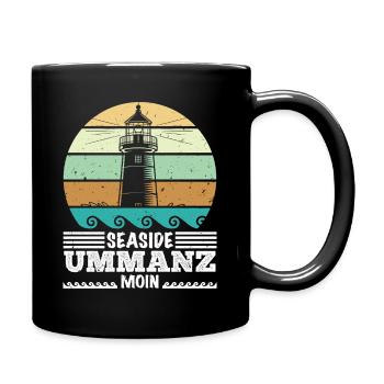 Ostsee Urlaub SEASIDE UMMANZ MOIN Lustiges - Tasse einfarbig - Schwarz - Rechts