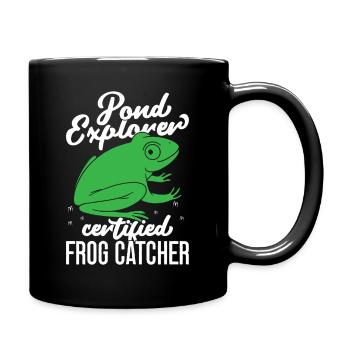 Frog Catcher Pond Explorer Certified Frog - Full Colour Mug - black - Right