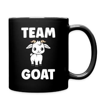 Team Goat Cute Illustration - Full Colour Mug - black - Right